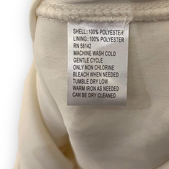 London Times Collection | Ivory Cream Crochet Lace Overay Shift Dress | Size 8 - Picture 6 of 7